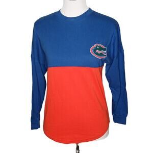 LK Apparel Long Sleeves University of Florida Blue Red Gators Shirt Small